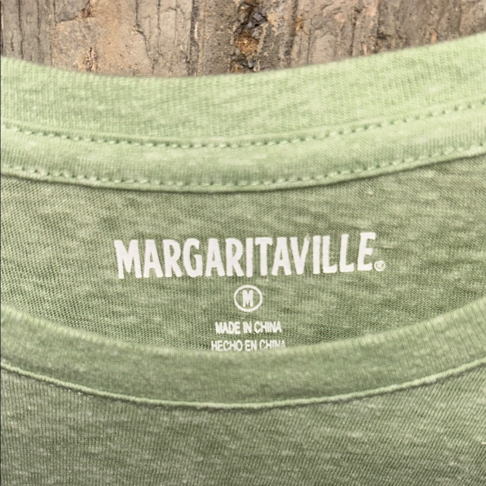Margaritaville Live Life Like A Song Light Green Short Sleeve‎ Tee - M - Picture 3 of 5